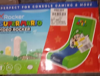 X Rocker LUIGI Super Mario Spotlight Floor Rocker Gaming Chair Nintendo RARE NEW • $189