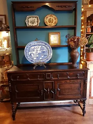 Late Victorian Oak Dresser Two Draws And Cupboard (top Can Come Off) • £125