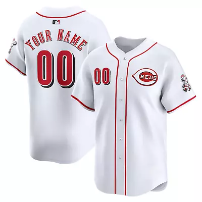 Custom White Cincinnati Team Reds 3D Print Jersey Team Baseball NOT STITCHED • $28.90