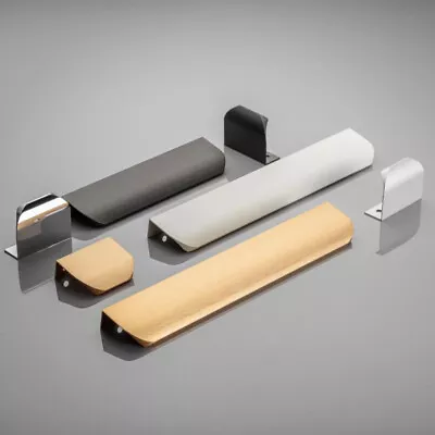 HEXA Edge Pull Cabinet Handle Edge Mounted Profile Handles For Kitchen Bedroom • £2.89