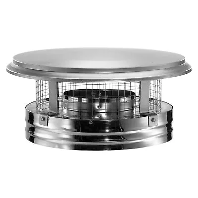 DuraVent DuraPlus 8DP-VC 8 Inch Diameter Stainless Steel Round Chimney Cap • $115.49