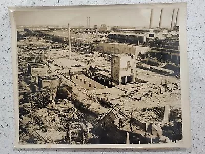 WW2 Press Photo Mitsubishi Aircraft Factory Bombed By B-29 Superforts • $49.78