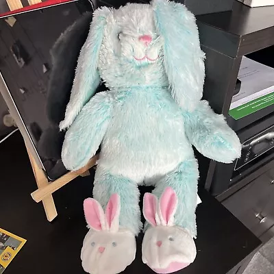 Build A Bear Soft Plush Rabbit Blue With Shoes • £10