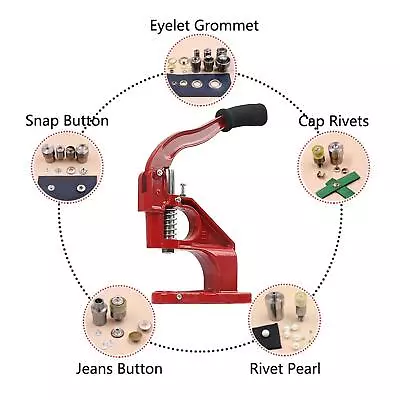 Portable Hand Press Eyelet Grommet Machine Eyelet Punch Tool For Banners • $64.99