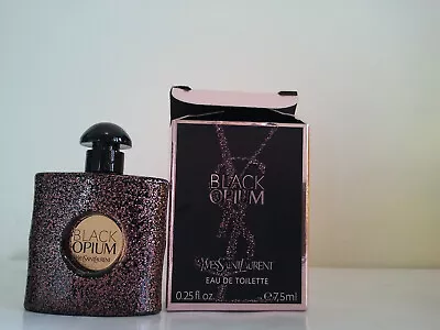$59 • Buy Yves Saint Laurent Ysl Black Opium  Miniature 7,5ml Edt Women Perfume Fragrance