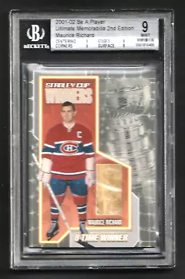 2001-02 BAP Glove Maurice Richard 9/50 BGS 9 ALL Subgrades 9 WOW...1/1 ? • $999.99