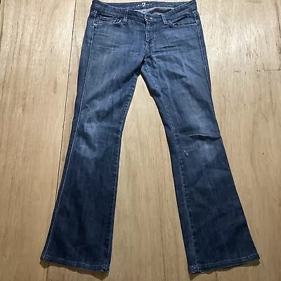 7 Seven For All Mankind Women’s Flared Relaxed Jeans Men's Sz 29 • $17.96