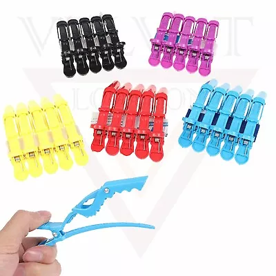 6pcs Hair Tool Crocodile Salon Sectioning Clamp Professional Hair Dressing Clips • £5.25