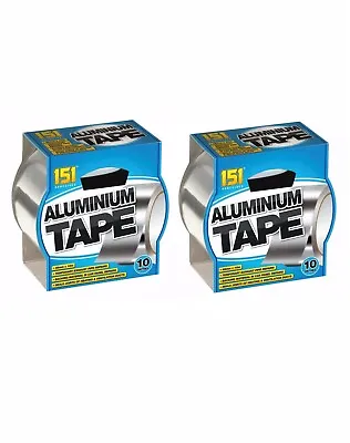 £6.99 • Buy Aluminium Tape Adhesive Heat Resistant Ducts Exhaust Pipe Repair Motorsport  X2