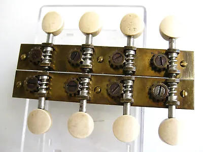 Vintage Martin Lyra Bruno Mandolin Brass Tuners Set For Project Upgrade • $65