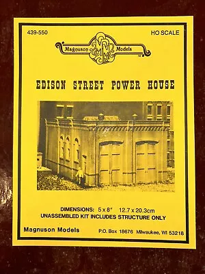 Magnuson Model Kit # 439-550 Edison Street Power House • $30