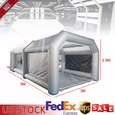 Inflatable Paint Booth Portable Spray Paint Car Tent 2-Filter System 20×10×8FT • $426.55
