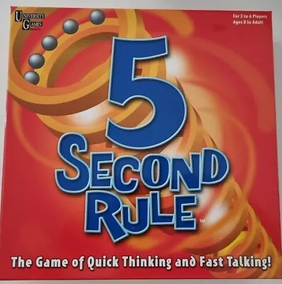 5 Second Rule Board Game- University Games • $9