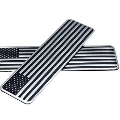 3D Metal USA Flag Sticker Car Body American Decal Emblem Decal Accessories X2 • $10.70