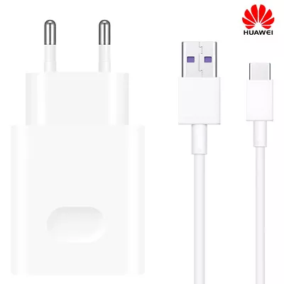 $30.06 • Buy Genuine Huawei Mains Charger Adapter & Type C Data Cable For Huawei P30,P30 Pro
