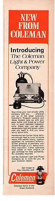 Coleman Lanterns Camp Stoves Camping Gear 1971 Vintage Print Ad Original • $7.49