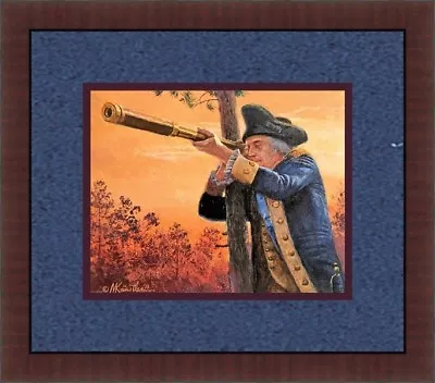 Mort Kunstler - Washington's Spyglass Custom Framed • $75