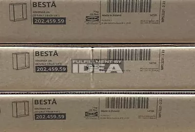 Brand New IKEA BESTA Black Cabinet Base Frame Freestanding/Wall Mount 202.459.59 • £85.62