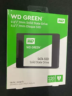 Brand New & Sealed  120GB Western Digital Internal Solid State Drive 2.5'' • $30