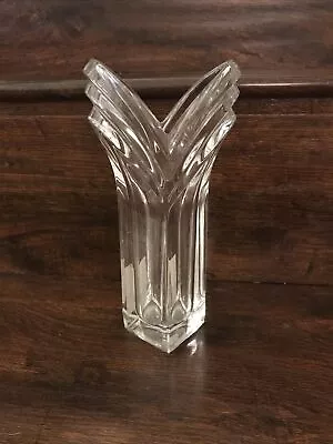 Mikasa Vase 8.5  Tall.Lead Crystal Art Deco Design Made In Germany • $14.99