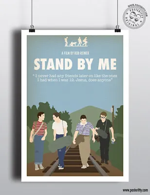 STAND BY ME - Minimalist Movie Poster Posteritty Minimal 80's Classic Print • £4.50