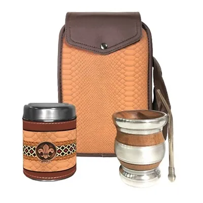 608NV New Set Yerba Mate Kit: Containers Gourd(Cup) Bombilla(Straw) Bag • $54.90