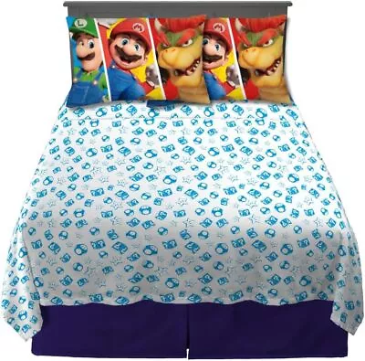 Super Mario Kids Sheet Set-AB0CSDZ95JW4 AB0CSDX9RXS6 • $46.95