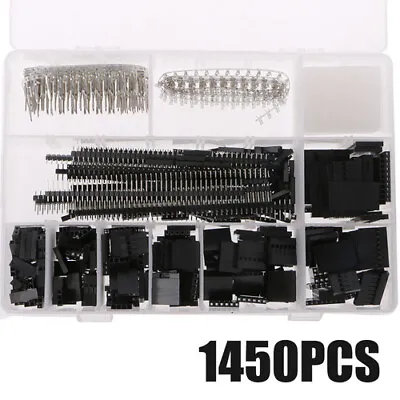 $20.45 • Buy 2.54mm Dupont Connector Housing Kit Jumper Wire Pin Header Male Female Crimp
