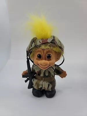 Vintage Russ Soldier Troll Rifle Camo Fatigues Marine Military Army 18339 Berrie • $9.99