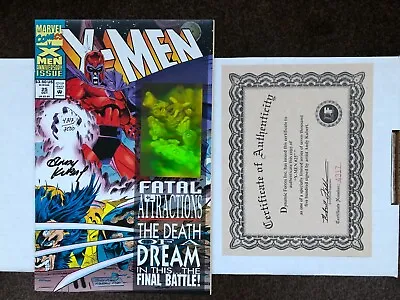 X-men 25 (1993) Signed Andy Kubert With Certificate • £26.99