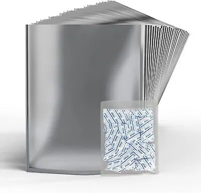 TekUnlimited 25Pk 5 GALLON Mylar Bags With Zipper & 30 X 2000cc Oxygen Absorbers • $29.95