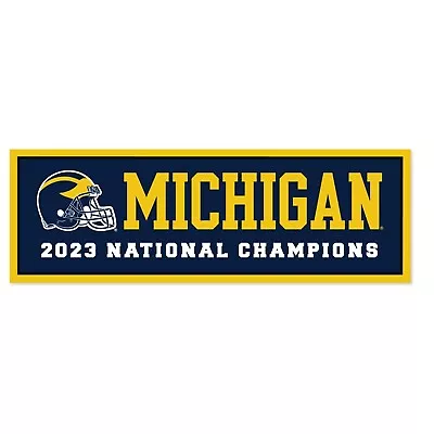 Michigan Wolverines 2023 Football NCAA  National Championship Banner • $39.99