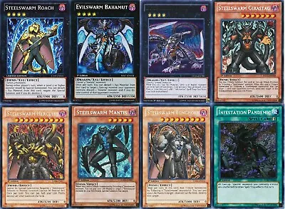 Yugioh Steelswarm 2023 Deck -Roach Evilswarm Ophion Bahamut Girastag - 1st • $57.55