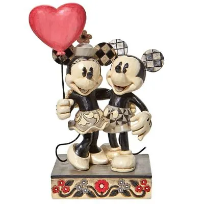Jim Shore Disney Traditions Mickey And Minnie Heart Figurine 6010106 • $59.99