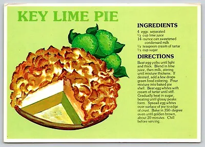 Postcard Florida Key Lime Pie Cooking Baking Food • $4.99