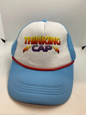 $12.95 • Buy New Thinking Cap Trucker Hat Dustin From STRANGER THINGS Hat Adjustable Blue