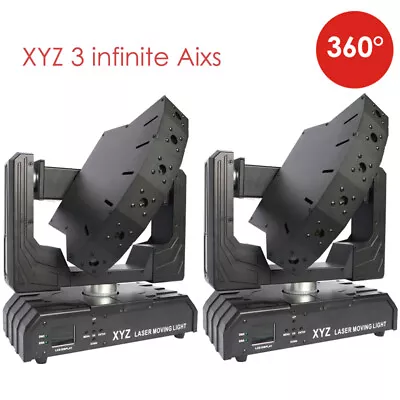 2X RGB Disco Beam Laser XYZ 6 Eyes For Stage Projector DJ Club Event Club Show • $1221.06