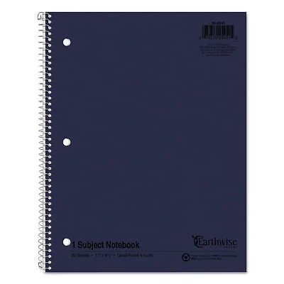 Oxford Earthwise Recycled Notebook 4 Sq/in Quadrille Rule 80 Sheets 25451R • $27.86