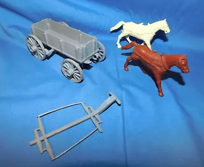 Marx Original Vintage Western Wagon W/2 Horses • $35