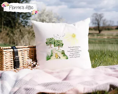 Handmade Cushion ~ Winnie The Pooh - Walk Beside Me And Be My Friend • £13.99