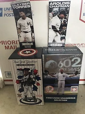 MARIANO RIVERA NY Yankees  Captain America Limited Ed SGA Bobble Head PLAQUE TIX • $77.95