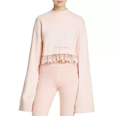$59.95 • Buy US$150 Authentic PUMA Fenty By RIHANNA Women Pink Cropped Sweatshirt Athletic