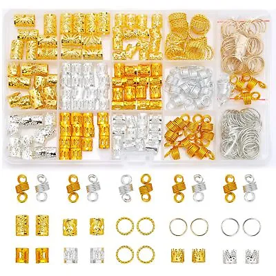 262 Pcs Hair Dreadlock Jewelry Beads Rings Cuffs Accessories For Women Braids • $8.77