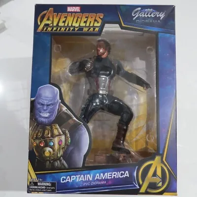 Marvel Gallery Diorama Captain America Statue Figure Model Diamond Select Toys • £40