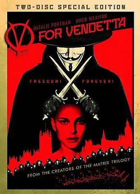 V For Vendetta Dvd 2-disc Special Edition Widescreen Free Shipping • $8.07