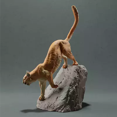 Cougar Resin 3d Printed Unpainted Mountain Lion Miniature With Rock Base Diorama • $18.99