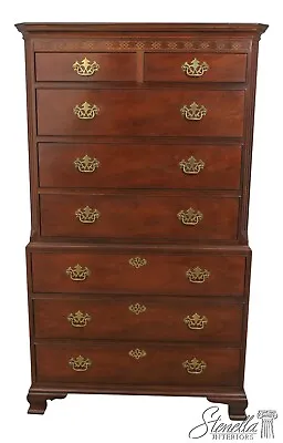 59924EC: BAKER Chippendale Style Mahogany Chest Of Drawers • $2695