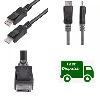 DisplayPort Cable Mac Laptop PC Monitor Lead Display Port NEW Mulitbuy Discounts • £3.99