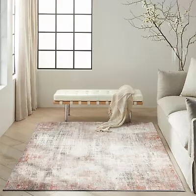 Calvin Klein Rust CK022 Infinity Modern Abstract Area Rug - Medium 122x183cm • £146.03