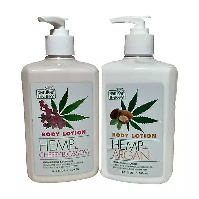 Natural Therapy Hemp Body Lotions - Mixed Lot 16.9 Fl Oz Each (2 Bottles) • $24.95